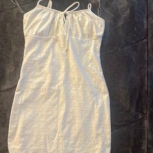 White mini dress